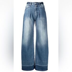 Frame Straight Wide Leg Mesa Denim Women’s Sz 28 Jeans In Blue